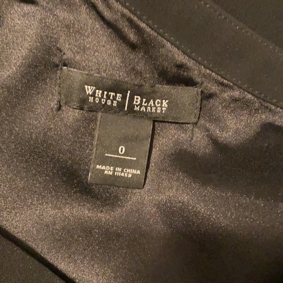 White House Black Market One Shoulder Ruffle Lined - Picture 5 of 7